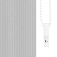 vidaXL Rullgardin mörkläggning ljusgrå 155x130 cm tyg bredd 151,6 cm