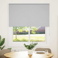 vidaXL Rullgardin mörkläggning ljusgrå 120x150 cm tyg bredd 116,6 cm