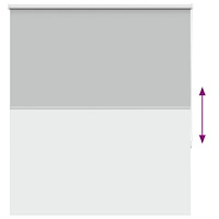 vidaXL Rullgardin mörkläggning ljusgrå 120x150 cm tyg bredd 116,6 cm