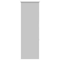 vidaXL Rullgardin mörkläggning ljusgrå 45x175 cm tygbredd 40,7 cm