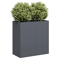 vidaXL Planteringskärl antracit 80x40x80 cm kallvalsat stål