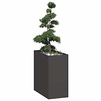 vidaXL Planteringskärl svart 40x80x80 cm stål