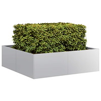vidaXL Planteringskärl 100x100x30 cm galvaniserat stål