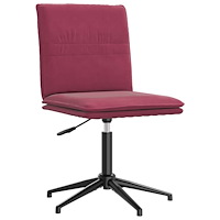 vidaXL Matstol vinröd sammet