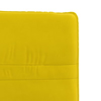 vidaXL Matstolar 6 st gul sammet