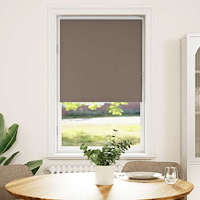 vidaXL Mörkläggningsgardin kaffe 85x150 cm tyg bredd 80,7 cm polyester