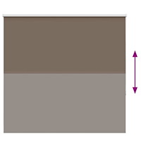 vidaXL Mörkläggningsgardin kaffe 165x150 cm tyg bredd 161,6 cm