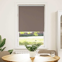 vidaXL Mörkläggningsgardin kaffe 85x175 cm tyg bredd 80,7 cm polyester