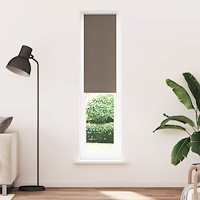 vidaXL Mörkläggningsgardin kaffe 55x230 cm tyg bredd 50,7 cm polyester