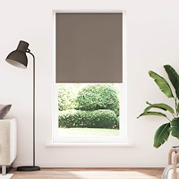 vidaXL Mörkläggningsgardin kaffe 90x230 cm tyg bredd 85,7 cm polyester