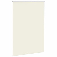 vidaXL Rullgardin mörkläggning naturvit 105x130 cm tygbredd 100,7 cm