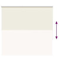 vidaXL Rullgardin mörkläggning naturvit 165x130 cm tygbredd 161,6 cm