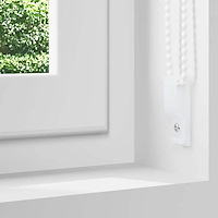 vidaXL Rullgardin mörkläggning naturvit 165x130 cm tygbredd 161,6 cm