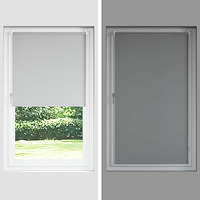 vidaXL Rullgardin mörkläggning naturvit 165x130 cm tygbredd 161,6 cm