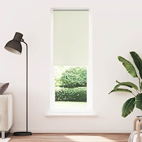 vidaXL Rullgardin mörkläggning naturvit 80x210 cm tygbredd 75,7 cm