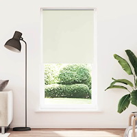 vidaXL Rullgardin mörkläggning naturvit 100x230 cm tyg bredd 95,7 cm