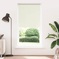 vidaXL Rullgardin mörkläggning naturvit 110x230 cm tygbredd 105,7 cm