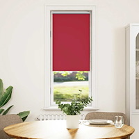 vidaXL Rullgardin mörkläggningsröd 60x130 cm tyg bredd 55,7 cm