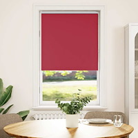 vidaXL Rullgardin mörkläggningsröd 75x130 cm tyg bredd 70,7 cm