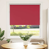 vidaXL Rullgardin mörkläggningsröd 95x150 cm tyg bredd 90,7 cm