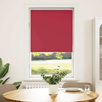 vidaXL Rullgardin mörkläggningsröd 85x175 cm tygbredd 80,7 cm