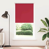 vidaXL Rullgardin mörkläggningsröd 90x210 cm tygbredd 85,7 cm