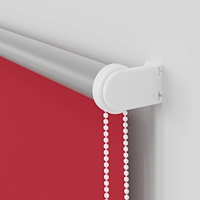 vidaXL Rullgardin mörkläggningsröd 165x210 cm tyg bredd 161,6 cm