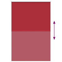 vidaXL Rullgardin mörkläggningsröd 165x210 cm tyg bredd 161,6 cm