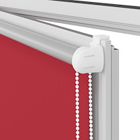 vidaXL Rullgardin mörkläggningsröd 95x230 cm tygbredd 90,7 cm