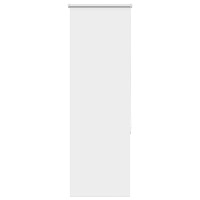 vidaXL Rullgardin mörkläggning vit 45x130 cm tyg bredd 40,7 cm