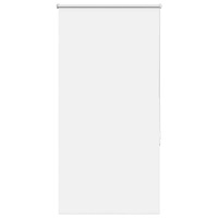 vidaXL Rullgardin mörkläggning vit 65x130 cm tyg bredd 60,7 cm