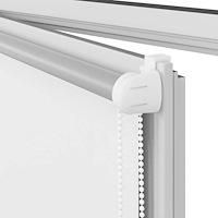 vidaXL Rullgardin mörkläggningsgardin vit 95x150 cm tygbredd 90,7 cm