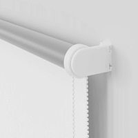 vidaXL Rullgardin mörkläggningsvit 150x150 cm tyg bredd 146,6 cm