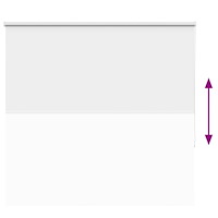 vidaXL Rullgardin mörkläggningsvit 150x150 cm tyg bredd 146,6 cm