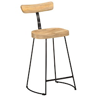 vidaXL Barstolar 2 st 49x43x88 cm mango i massivt trä