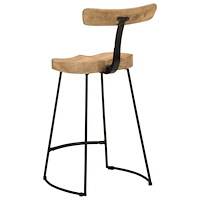 vidaXL Barstolar 2 st 49x43x88 cm mango i massivt trä