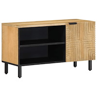 vidaXL TV-bänk brun 80x31,5x46 cm mango i massivt trä