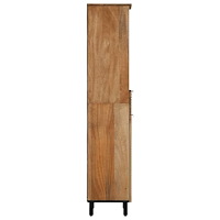 vidaXL Badrumsskåp brunt 38x33x160 cm massivt trä mango