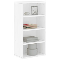 vidaXL Sidoskåp ODDA vit 40x24x79 cm massivt trä furu