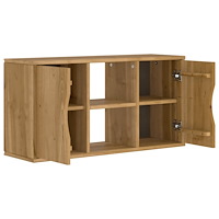vidaXL TV-bänk "ODDA" 79x24x40 cm massiv furu