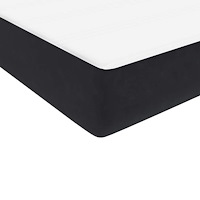 vidaXL Ramsäng med madrass svart 90x210 cm sammet