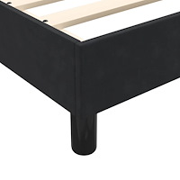 vidaXL Ramsäng med madrass svart 90x210 cm sammet