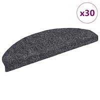 vidaXL Trappmattor självhäftande 30 st mörkgrå 65x21x4 cm