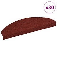 vidaXL Trappmattor självhäftande 30 st röd 65x21x4 cm
