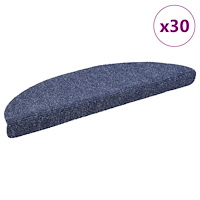 vidaXL Trappmattor självhäftande 30 st blå 56x17x3 cm