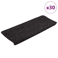 vidaXL Trappmattor självhäftande 30 st antracit 65x24,5x3,5 cm