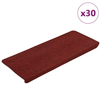 vidaXL Trappmattor självhäftande 30 st röd 65x24,5x3,5 cm