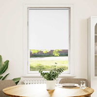 vidaXL Rullgardin mörkläggningsgardin vit 65x175 cm tyg bredd 60,7 cm