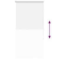 vidaXL Rullgardin mörkläggningsgardin vit 65x175 cm tyg bredd 60,7 cm