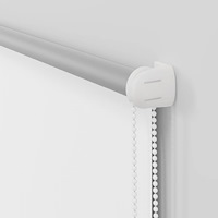 vidaXL Rullgardin mörkläggningsvit 100x210 cm tyg bredd 95,7 cm